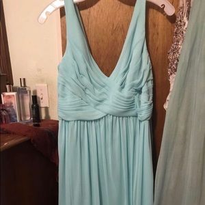 Sea blue spring/summer bridesmaid dress